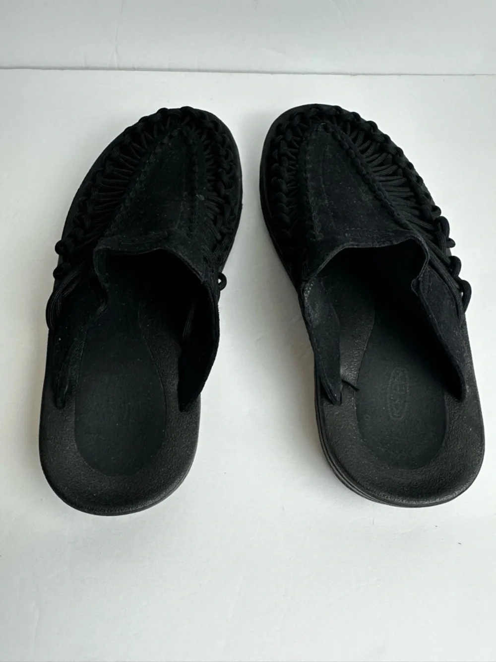 Keen Uneek Slides Women's Size 6.5 EU 37 Shoes Black Open Back Paracord Gorpcore - Picture 3 of 8